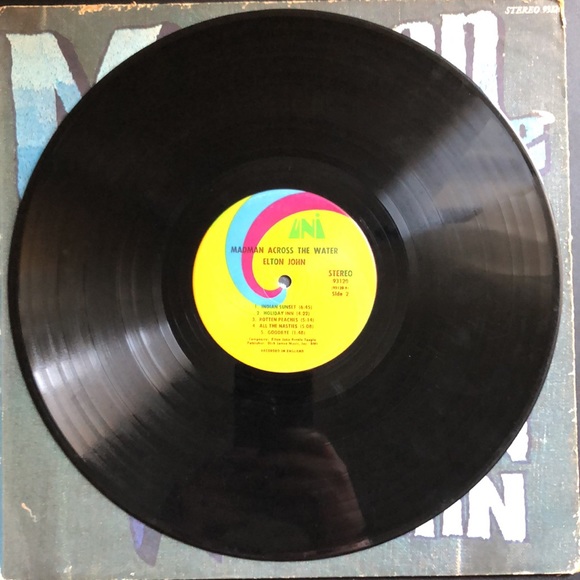 Elton John Madman Across The Water Vinyl Lp '71 - Picture 12 of 14